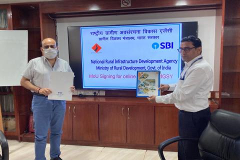 Signing of MoU between NRIDA and SBI