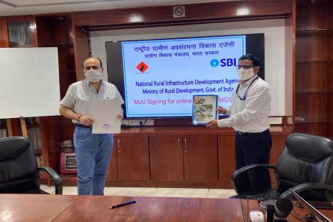 Signing of MoU between NRIDA and SBI