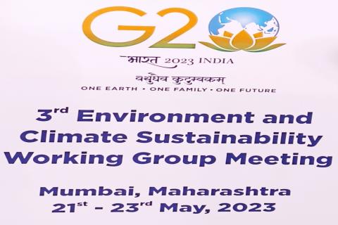 G20 Summit, 3rd Environment and Climate Sustainability Working Group Meeting, Mumbai, May 21 - 23, 2023