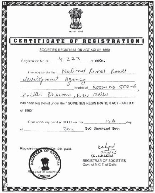 Certificate Registration